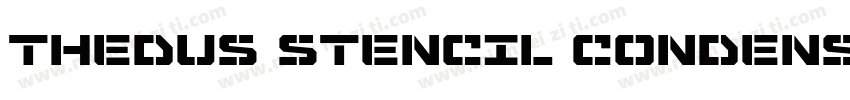 Thedus Stencil Condensed字体转换